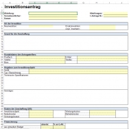 Investitionsantrag